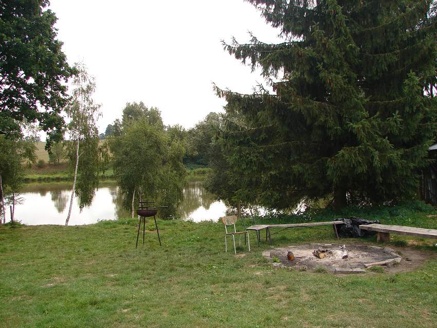 Relax ohniště a rybník 